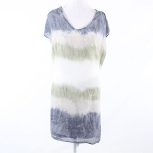 Velvet gray cap sleeve shift dress S